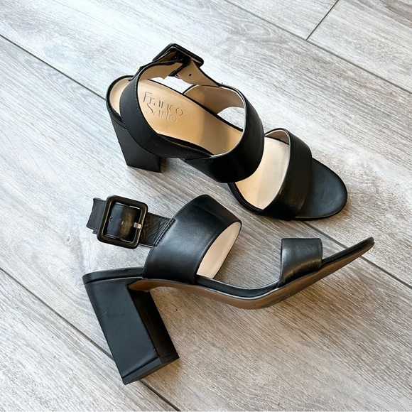 Franco Sarto Women's Fidelma Heeled Sandal in Black - Picture 2 of 16
